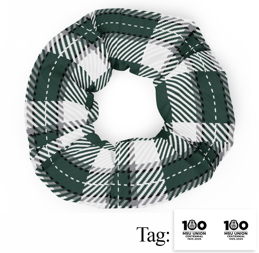 Michigan State Union Scrunchie