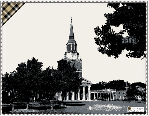 Wake Forest Iconic Image Blanket