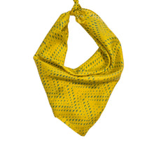 Load image into Gallery viewer, Oregon Flying Duck Handkerchief Scarf - Green Ducks on Yellow - Handkerchief Scarf